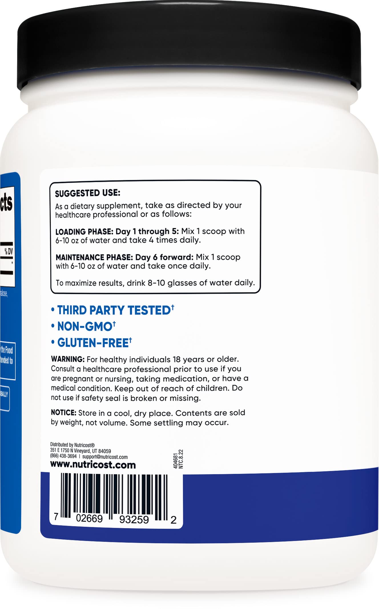 Nutricost Creatine Monohydrate Powder (Blue Raspberry), 500 Grams (1.1 LBS) Nutricost uk supplements