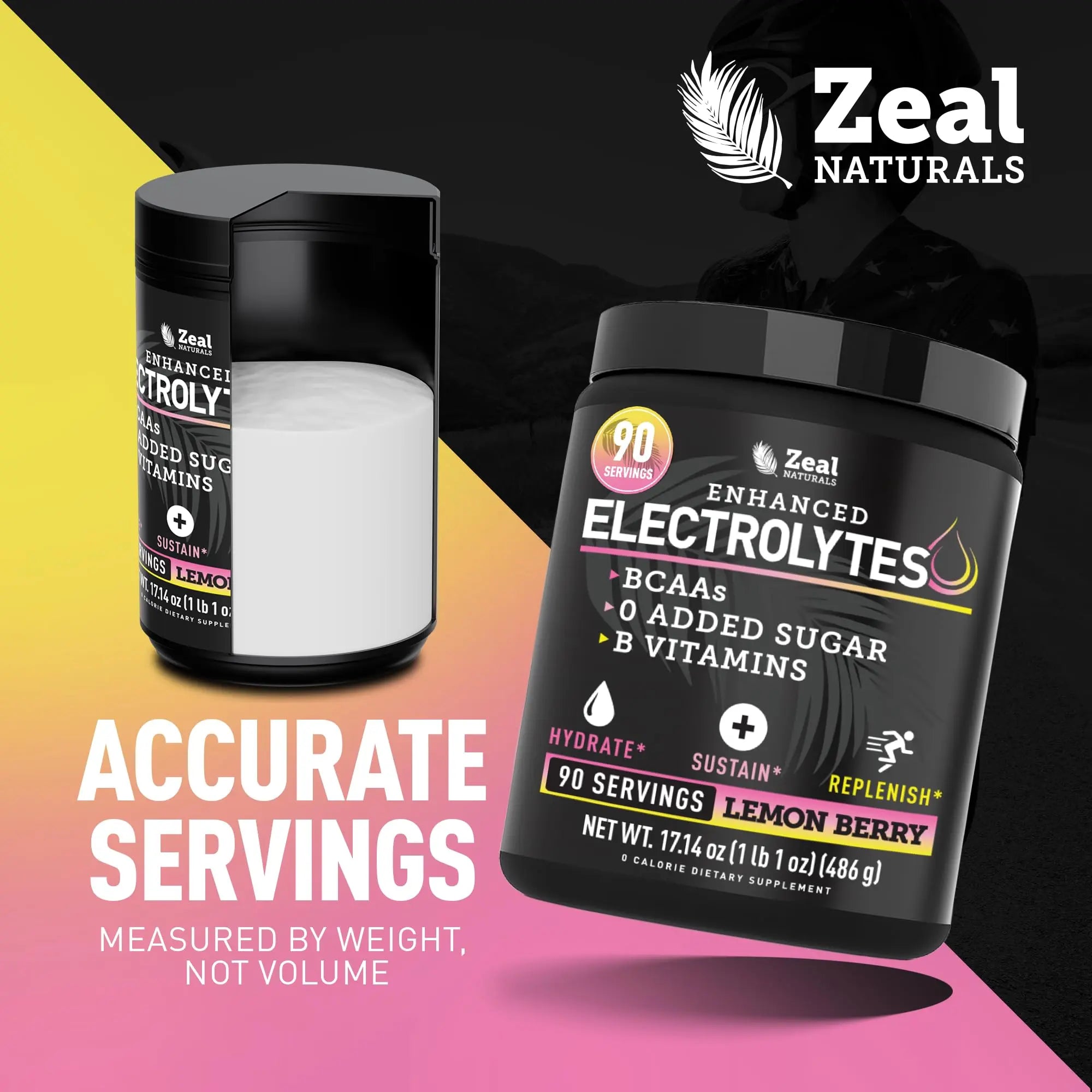 Zeal Electrolyte Powder - 90 Servings | Keto Electrolytes Powder | Zero Sugar, BCAAs, B-Vitamins | Potassium, Zinc, Magnesium Zeal Naturals uk supplements