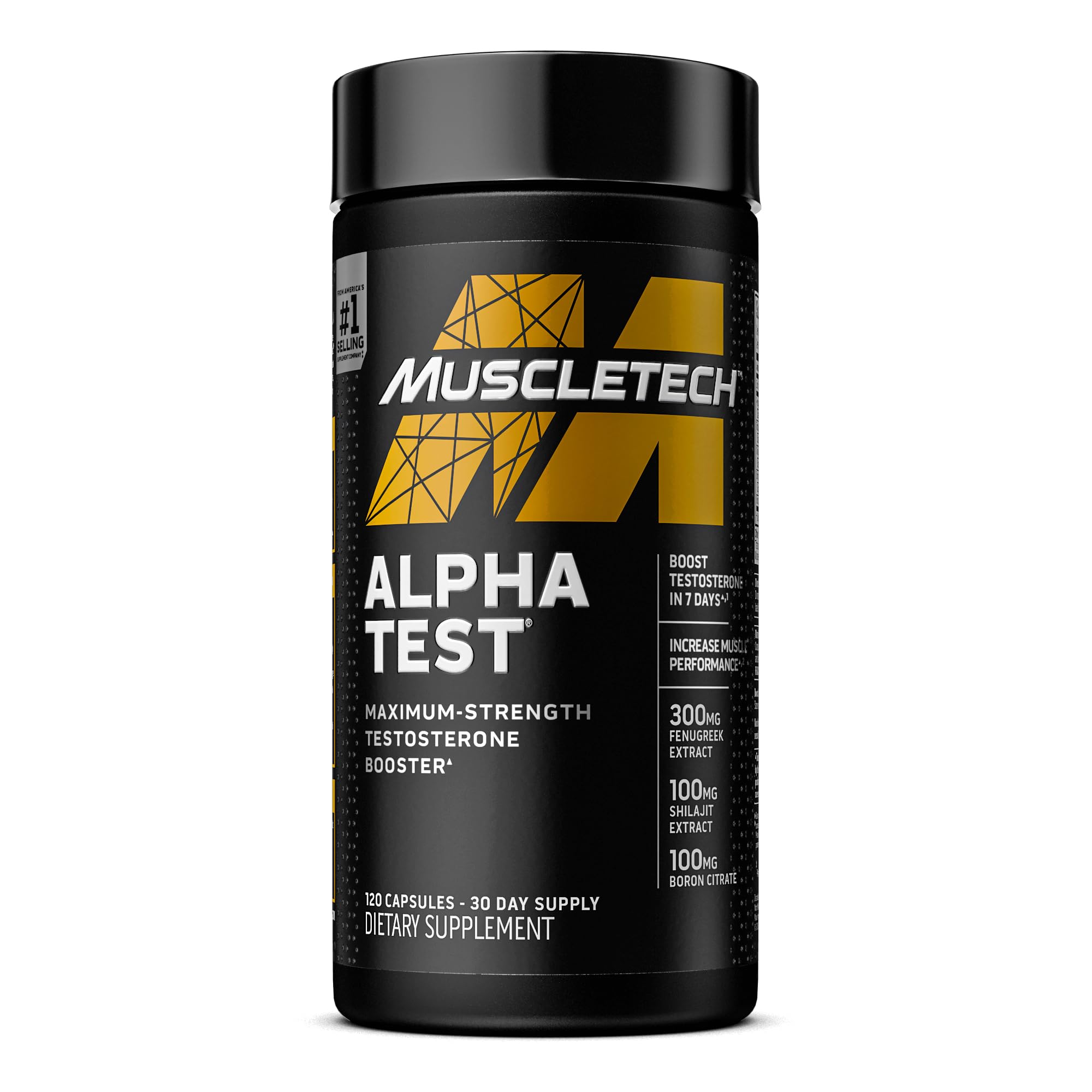 Testosterone Booster for Men, MuscleTech AlphaTest, Tribulus Terrestris & Boron Suppleme MuscleTech uk supplements