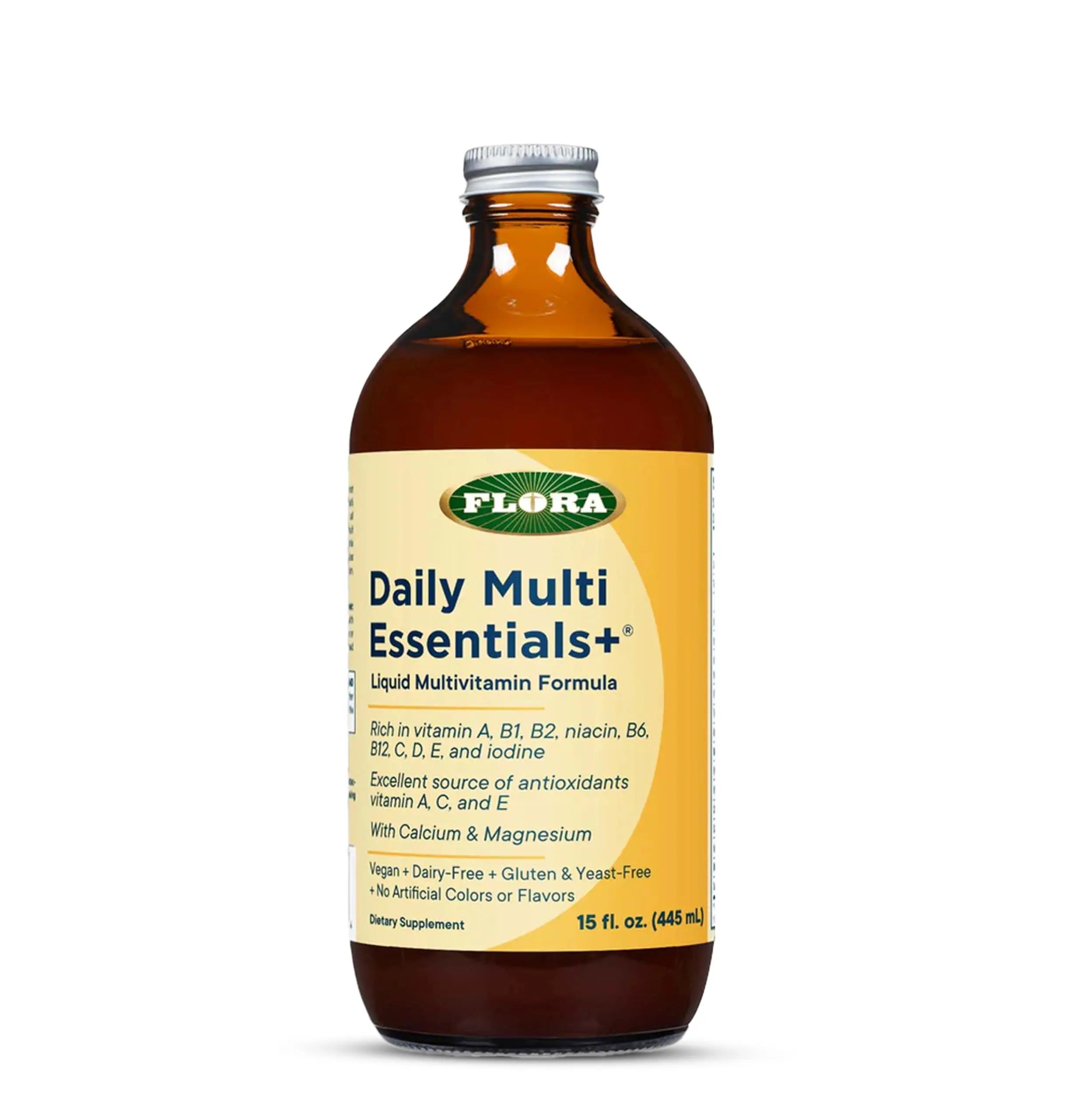 Flora - Daily Multi Essentials+, Liquid Multivitamin Formula, 13 Essential Vitamins & Minerals, 15 Fl Oz Flora uk supplements