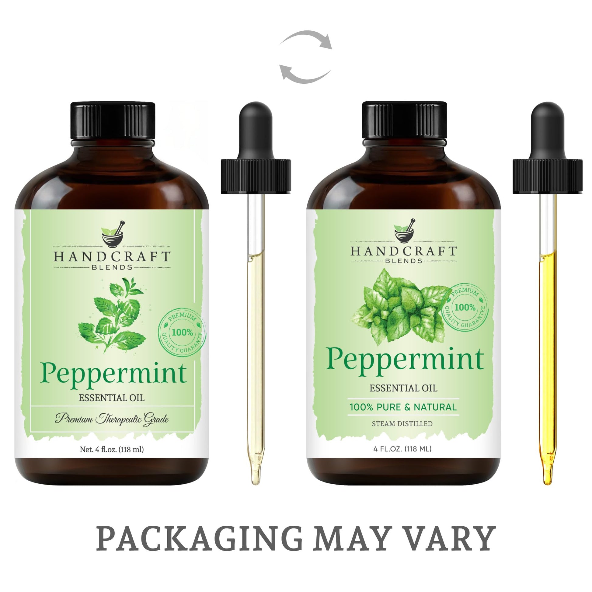 Handcraft Blends Peppermint Essential Oil - Huge 4 Fl Oz - 100% Pure and Natural - Premium Grade Handcraft Blends uk supplements