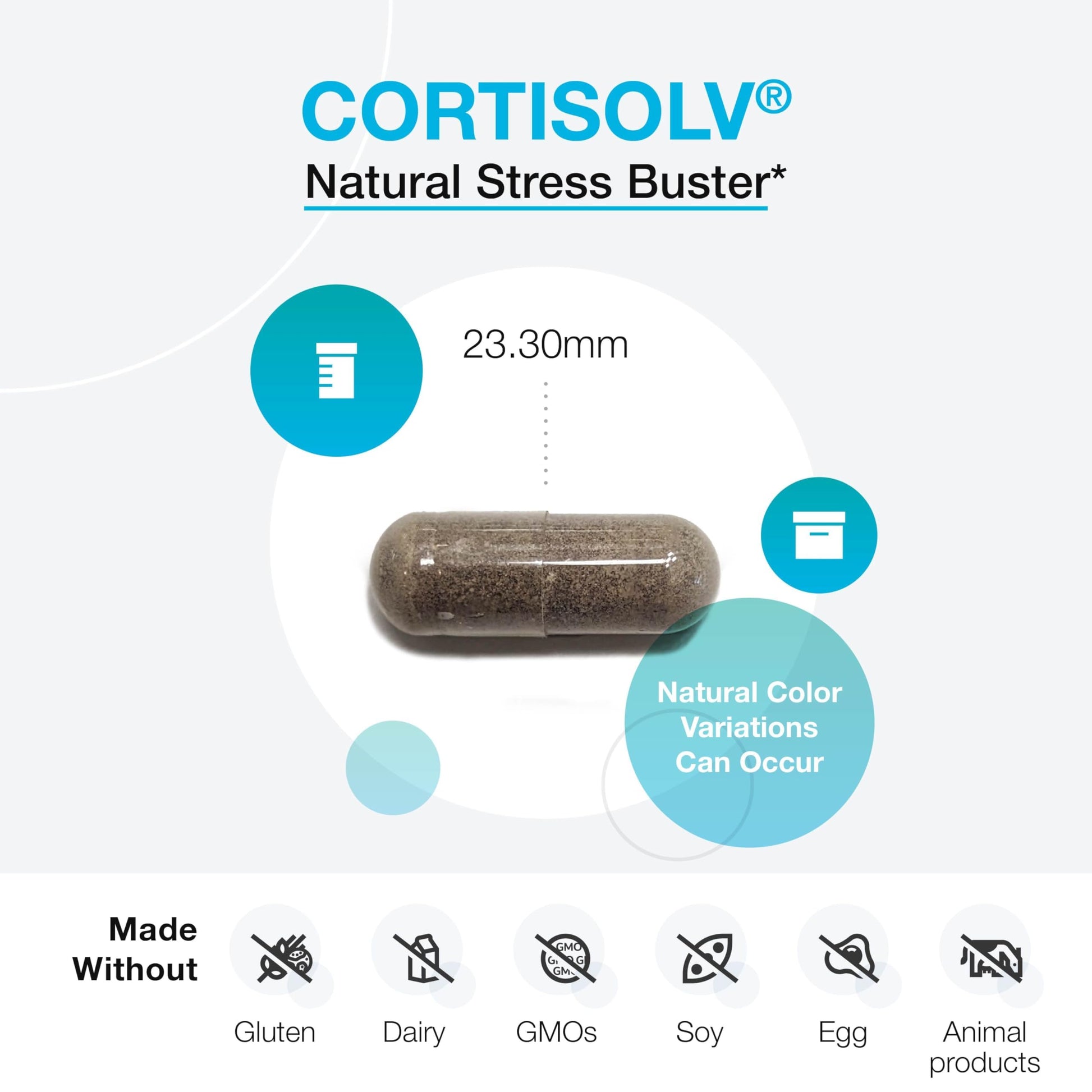 XYMOGEN Cortisolv Cortisol Supplement - Ashwagandha Supplement with L Theanine to Support Healthy Cortisol Levels, Energy, Relaxation and Mental Clarity (60 Capsules) XYMOGEN uk supplements