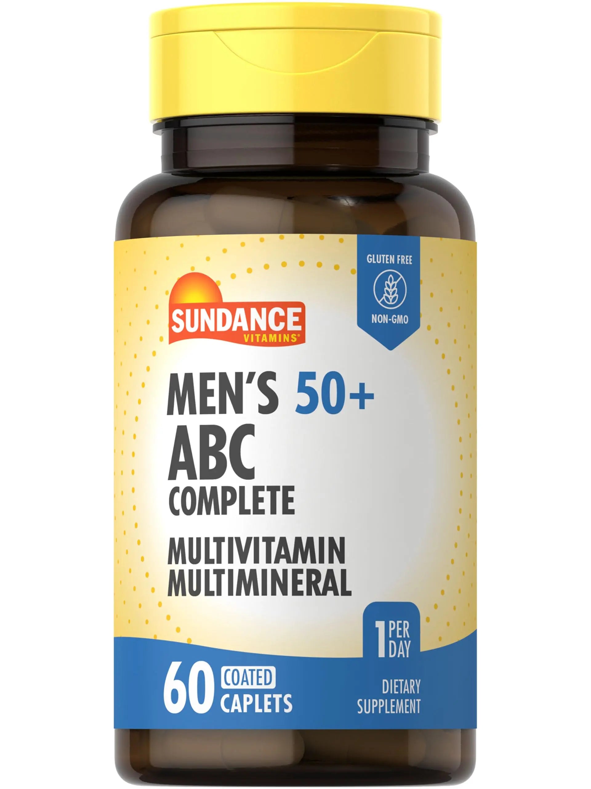 Sundance Men's 50+ Multivitamin Caplets | with Vitamins A, C, E, B6, B12 | Multimineral Formula | Non-GMO & Gluten Free Supplement Sundance uk supplements