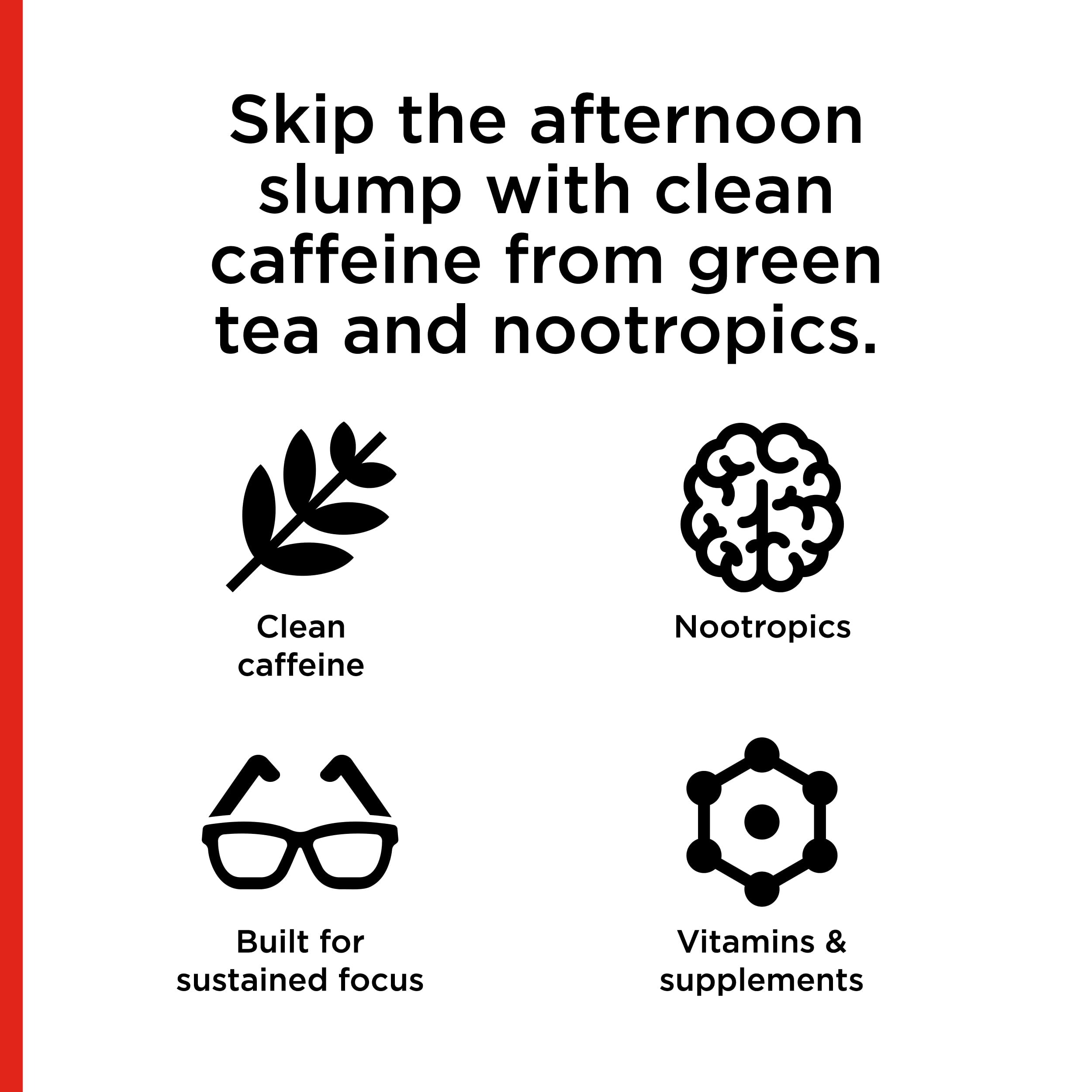 FOCUSAID ZERO SUGAR Nootropics Blend, Alpha-GPC, GABA, 100mg Natural Caffeine from Green Tea, Yerba Mate, Vitamin B-Complex, Keto-Friendly, No Artificial Sweeteners, 12 Fl Oz (Pack of 12) LIFEAID uk supplements