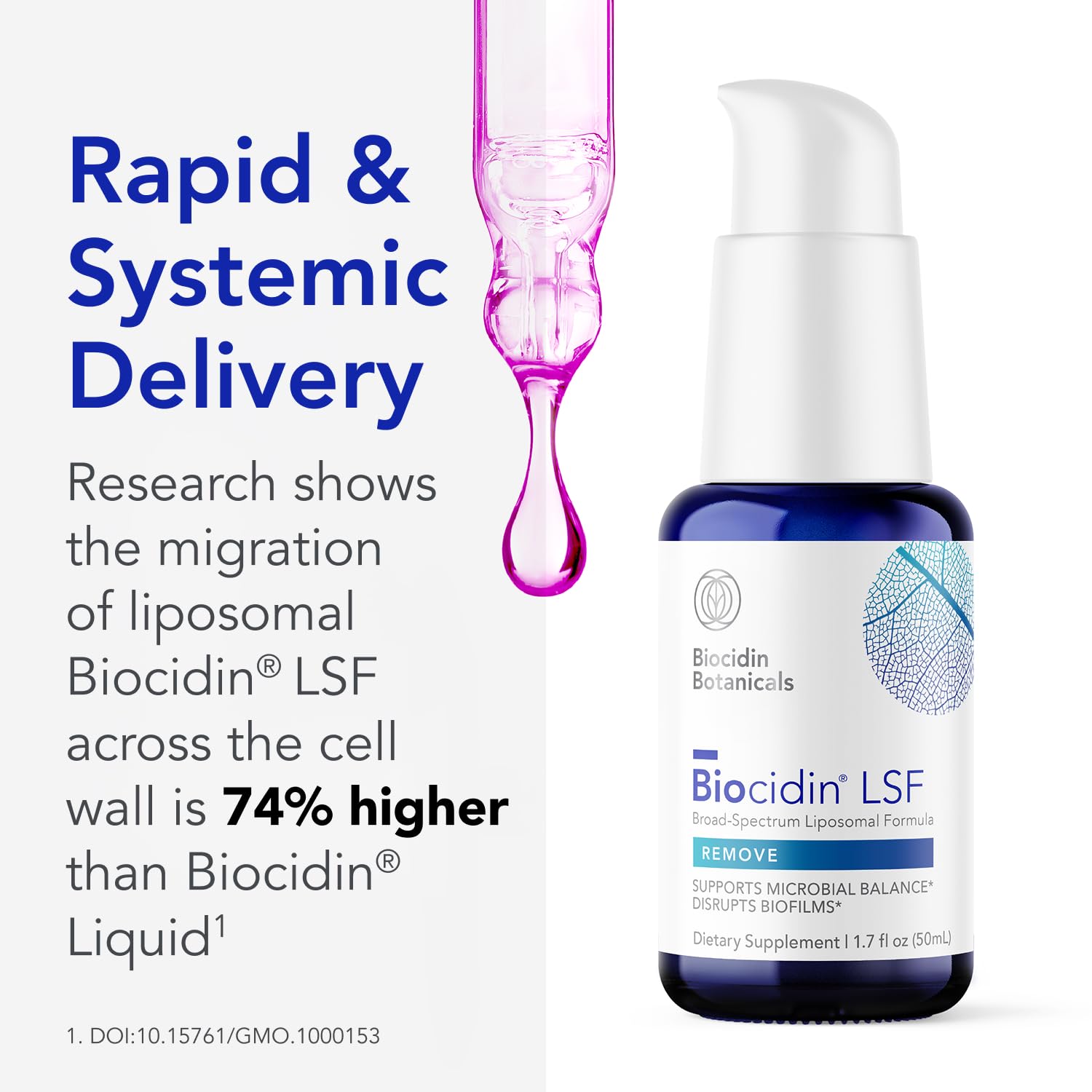 Biocidin LSF for Gut Cleanse Detox & Biofilm Defense Support - Potent, Broad-Spectrum Liposomal Formula for Rapid Absorption - Promote Gut Health, Microbial Balance & Mental Clarity (1.7 Fl Oz) Bio-Botanical Research uk supplements
