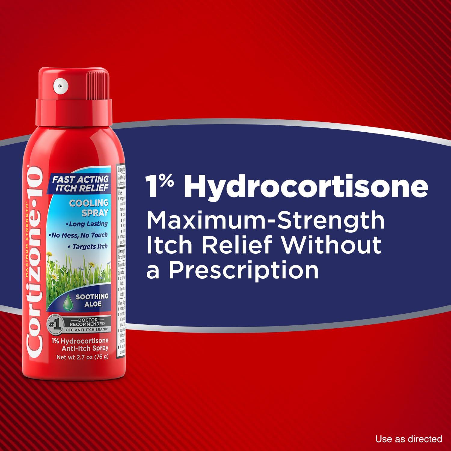 Cortizone 10 Maximum Strength Soothing Aloe Itch Relief Cooling Spray, 1% Hydrocortisone, Fast-Acting, Anti-Itch Spray for Bug Bites, Rash, Eczema, Psoriasis, Poison Ivy, Oak, Sumac, 2.7 oz Cortizone 10 uk supplements