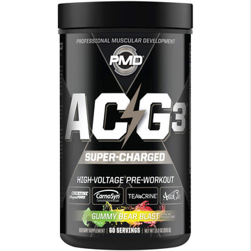 PMD Sports ACG3 Supercharged - Pre Workout - Powerful Strength, High Energy, Maximize PMD uk supplements