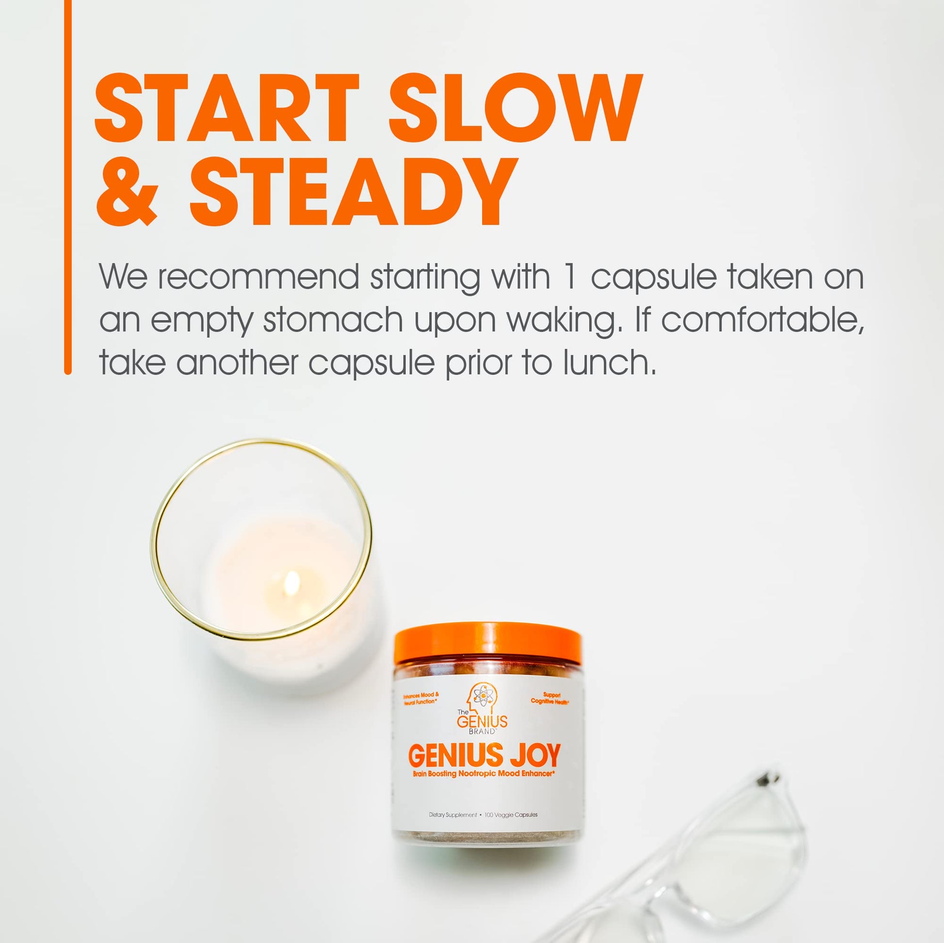 Genius Joy, Nootropic Mood Enhancer Supplement - Support Cognitive Health The Genius Brand uk supplements