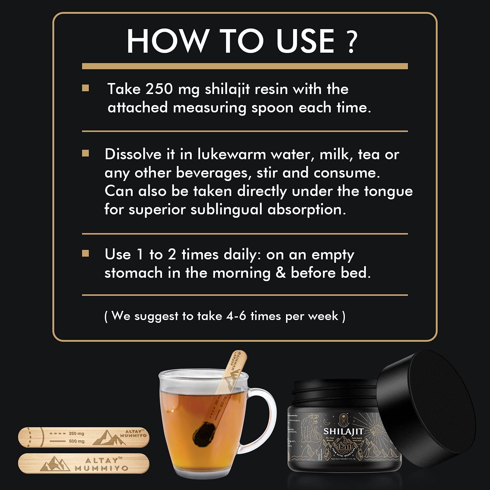 Shilajit Resin with Fulvic Acid & Trace Minerals, Original Siberian Pure Shilajit with 85+ Humic ALTAY MUMMIYO uk supplements