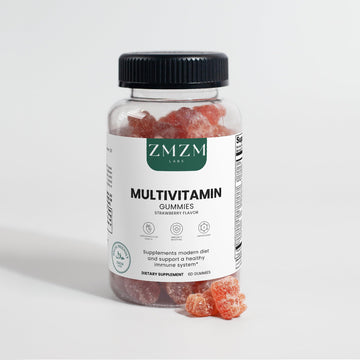 ZMZM LABS Multivitamin Gummies – Strawberry Flavor, 60 Gummies, Vegan, Gelatin-Free, Halal-Friendly Daily Vitamin Supplement ZMZM LABS uk supplements