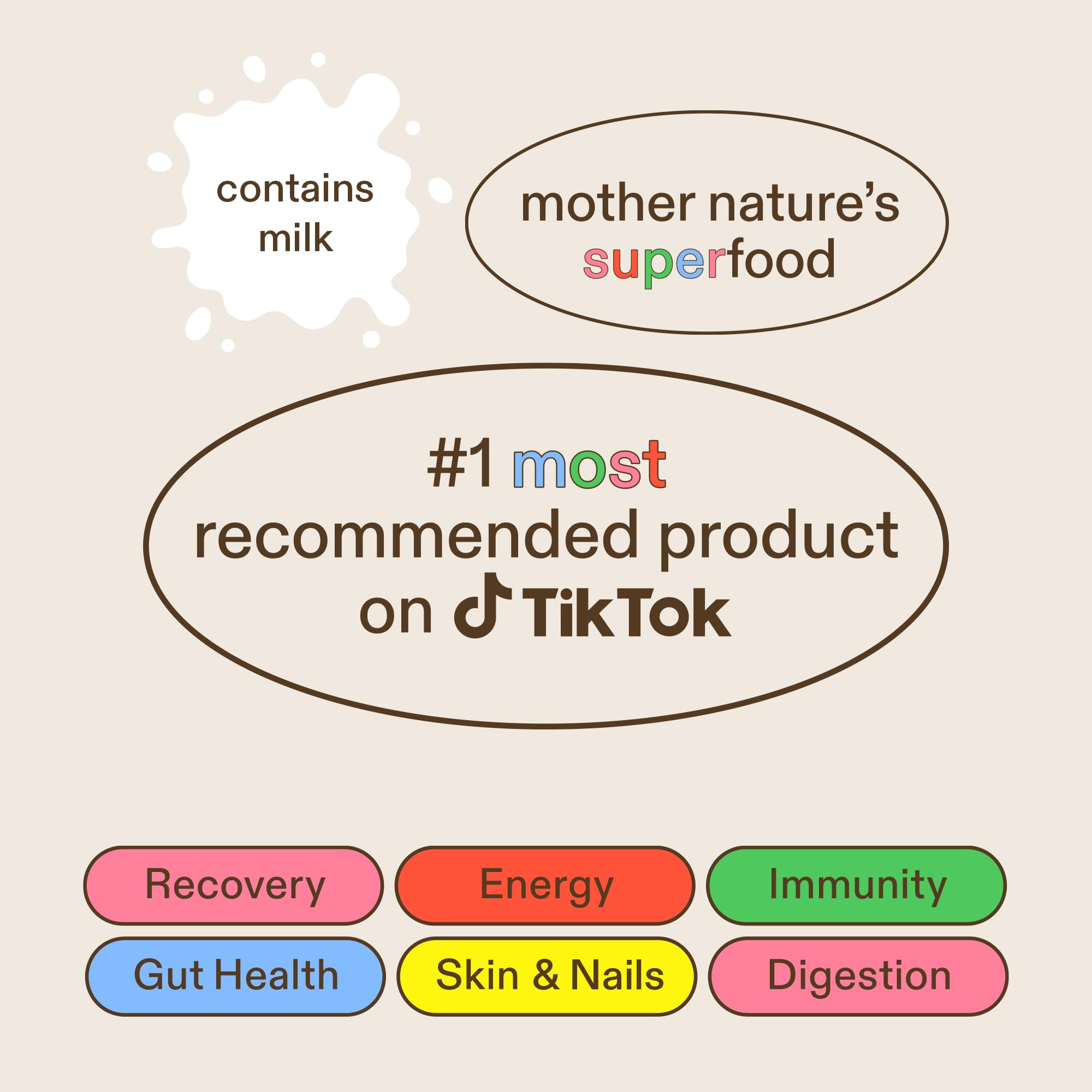 Colostrum Supplement for Gut Health, Hair Growth, Beauty and Immune Support Miracle Moo uk supplements