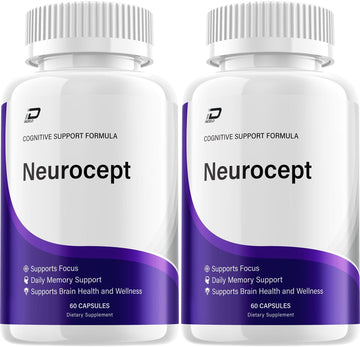 Neurocept Supplement Capsules – All Natural Maximum Strength Formula, Focus & Memory Support (2 Pack – 120 Capsules) Indelo uk supplements