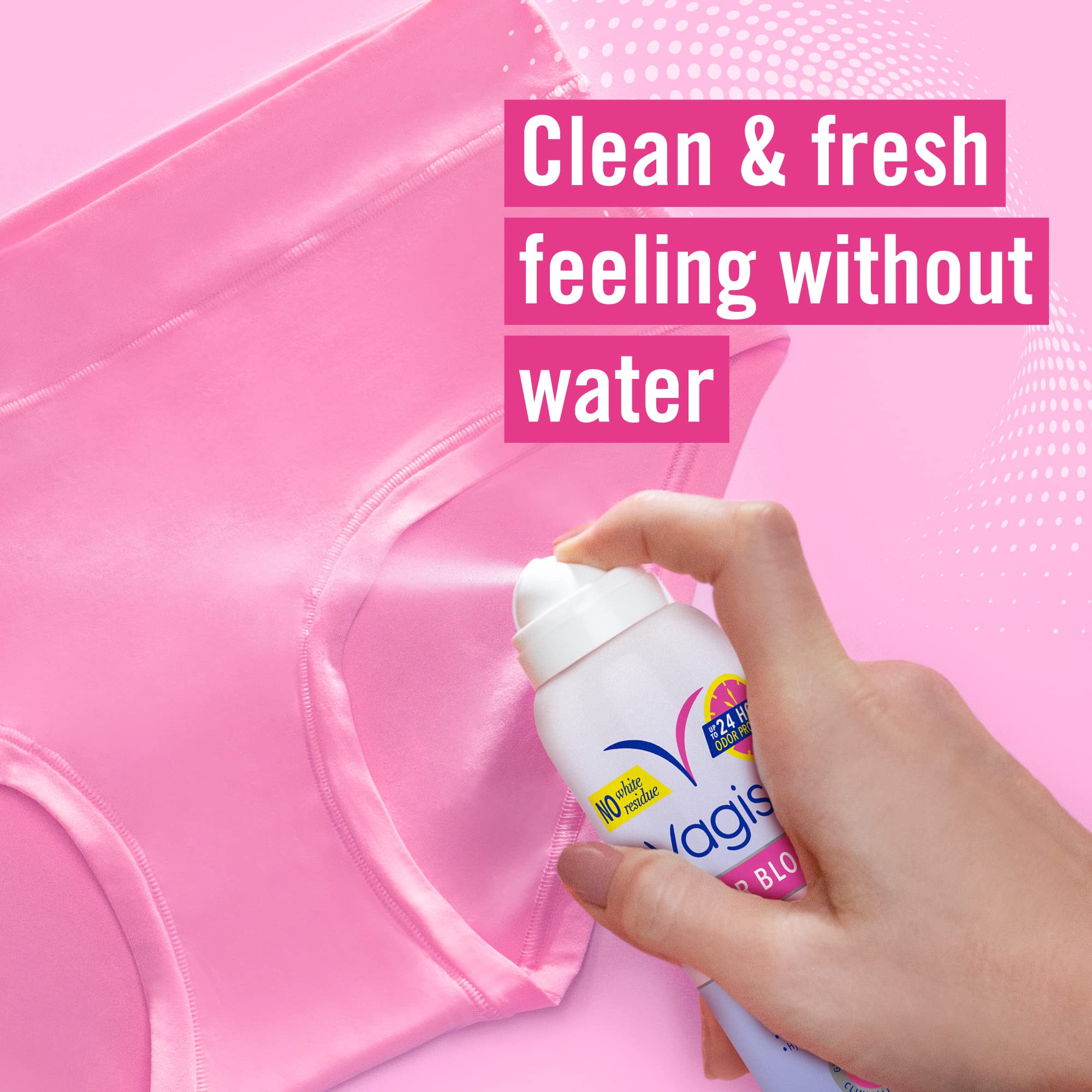 Vagisil Odor Block Dry Wash Spray for Feminine Hygiene, Gynecologist Tested, Hypoallergenic, 2.6 Ounces Vagisil uk supplements