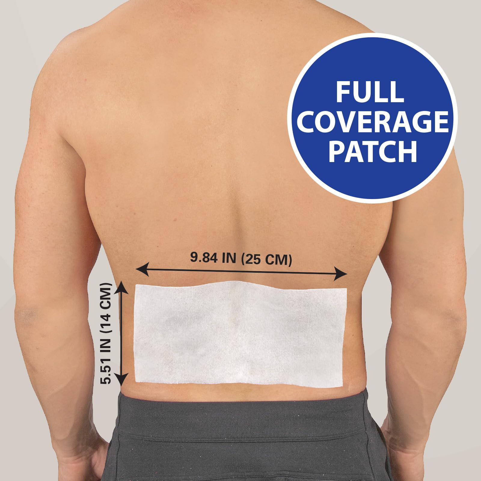 HealthWise Cold Hot Medicated Menthol XL Patch | 5% Menthol | Back and Large Areas | 5.51” x 9.84” | 6-Count | Paraben-Free | Soothes Minor Aches and Pains | Super-Size Relief HealthWise uk supplements