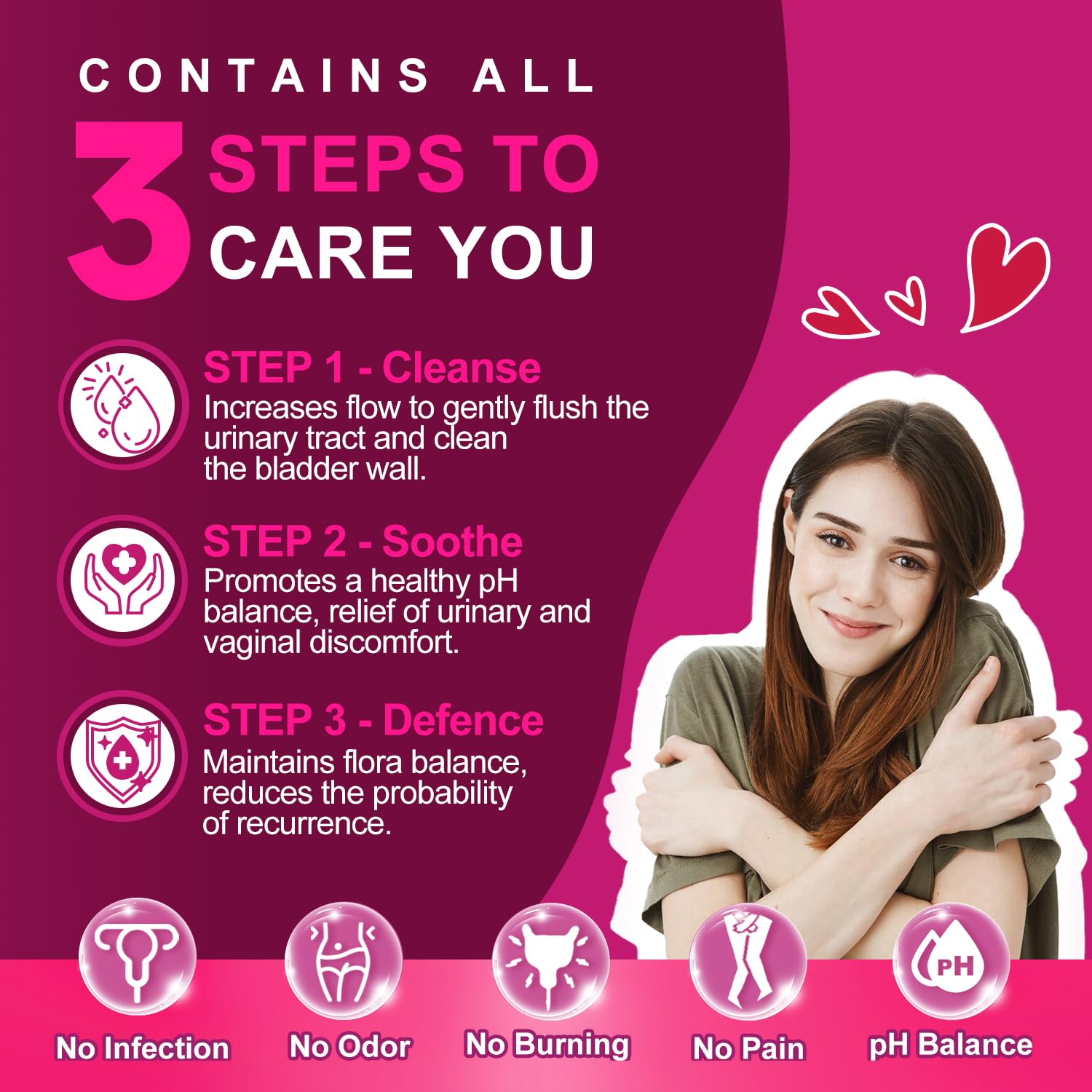 NATURE TARGET Probiotics for Women Urinary Tract Health with D Mannose & Cranberry - 60 Billion CFUs Vaginal Probiotics for Digestive Health, UTI & PH Balance with Prebiotics - 90 Capsules NATURE TARGET uk supplements
