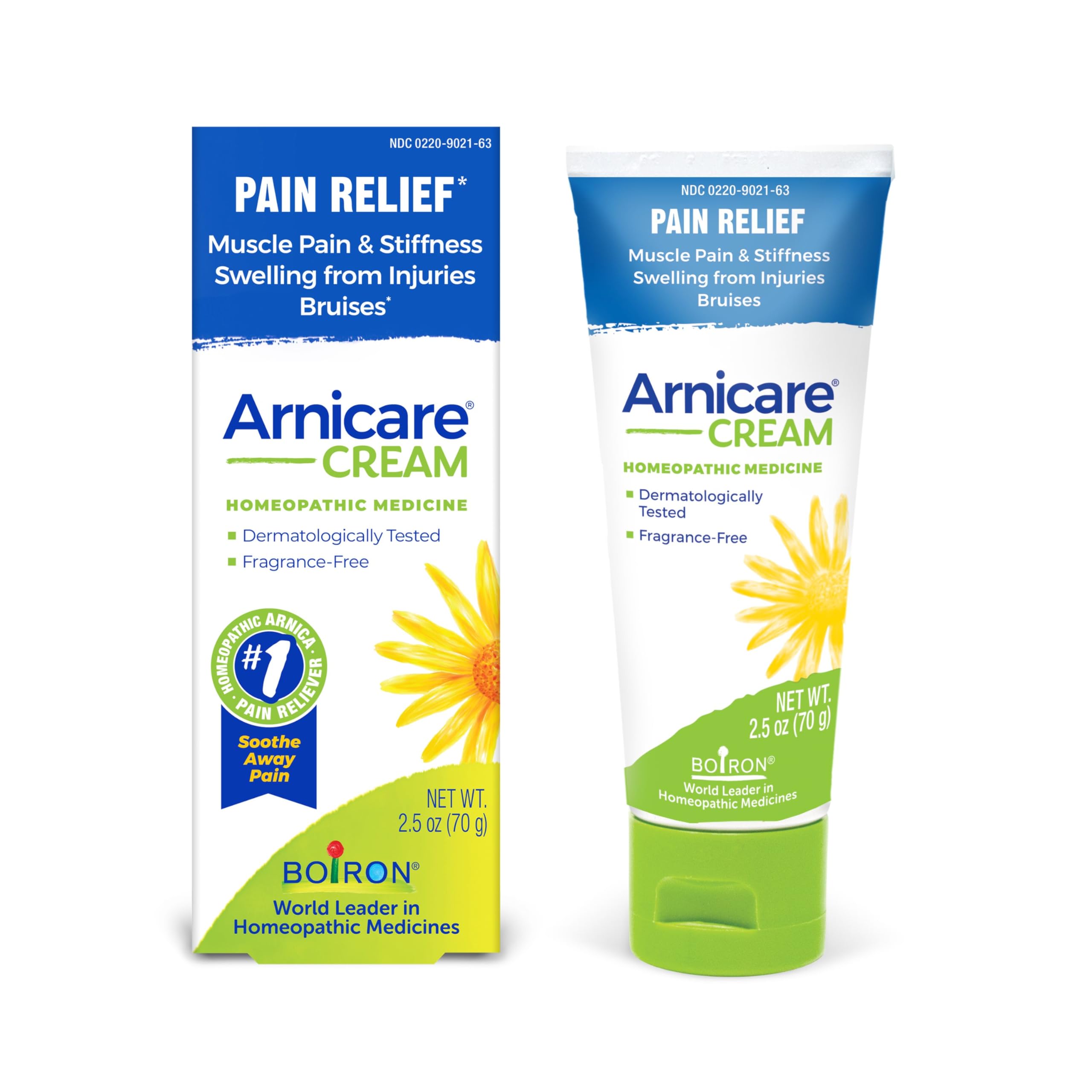 Boiron Arnicare Cream Natural Soothing Relief for Joint Pain, Muscle Pain, Swelling, Soreness, and Stiffness - Fast Absorbing and Fragrance-Free - 2.5 oz Boiron uk supplements