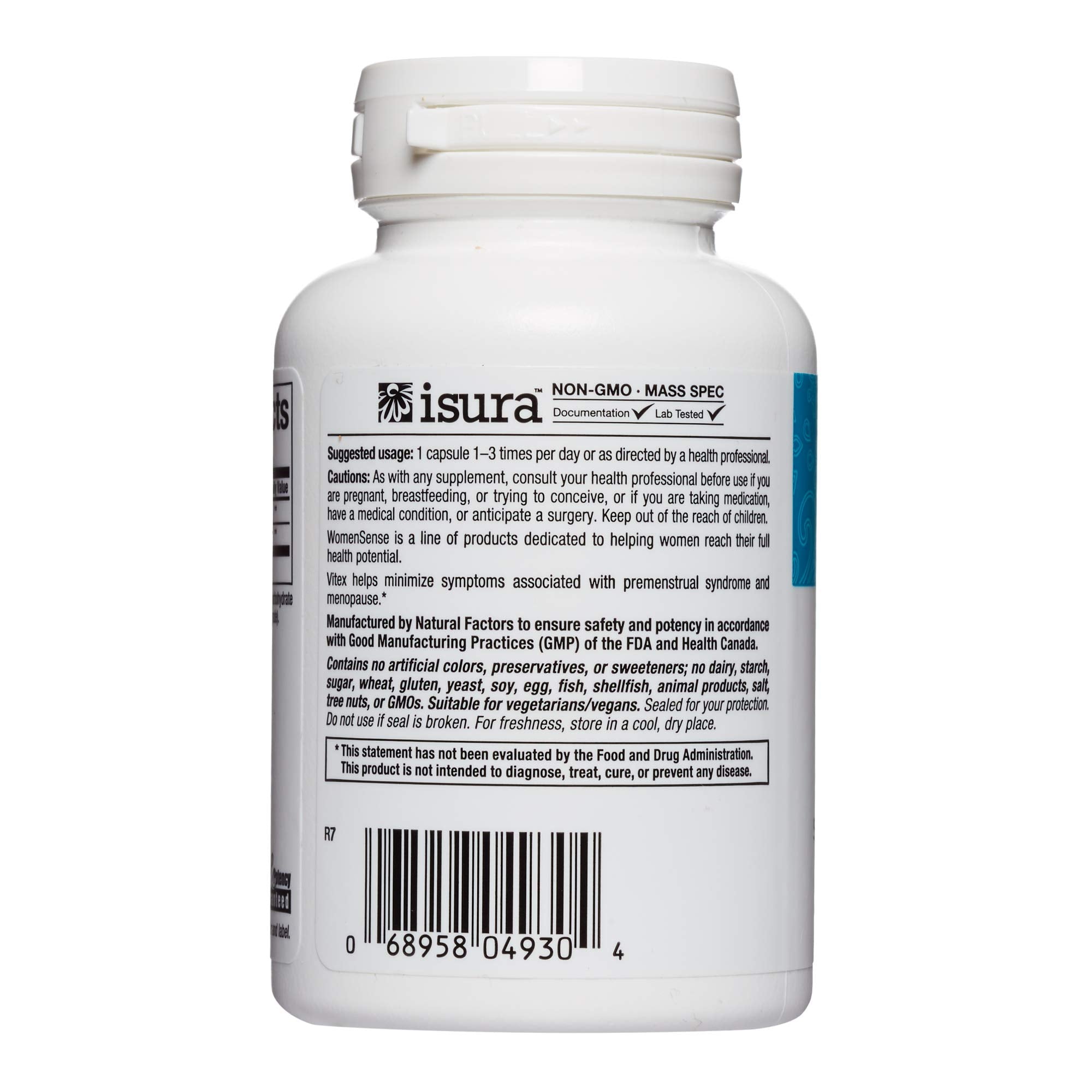 WomenSense by Natural Factors, Vitex Chasteberry Extract, Helps Sooth Symptoms of PMS and Menopause Natural Factors uk supplements