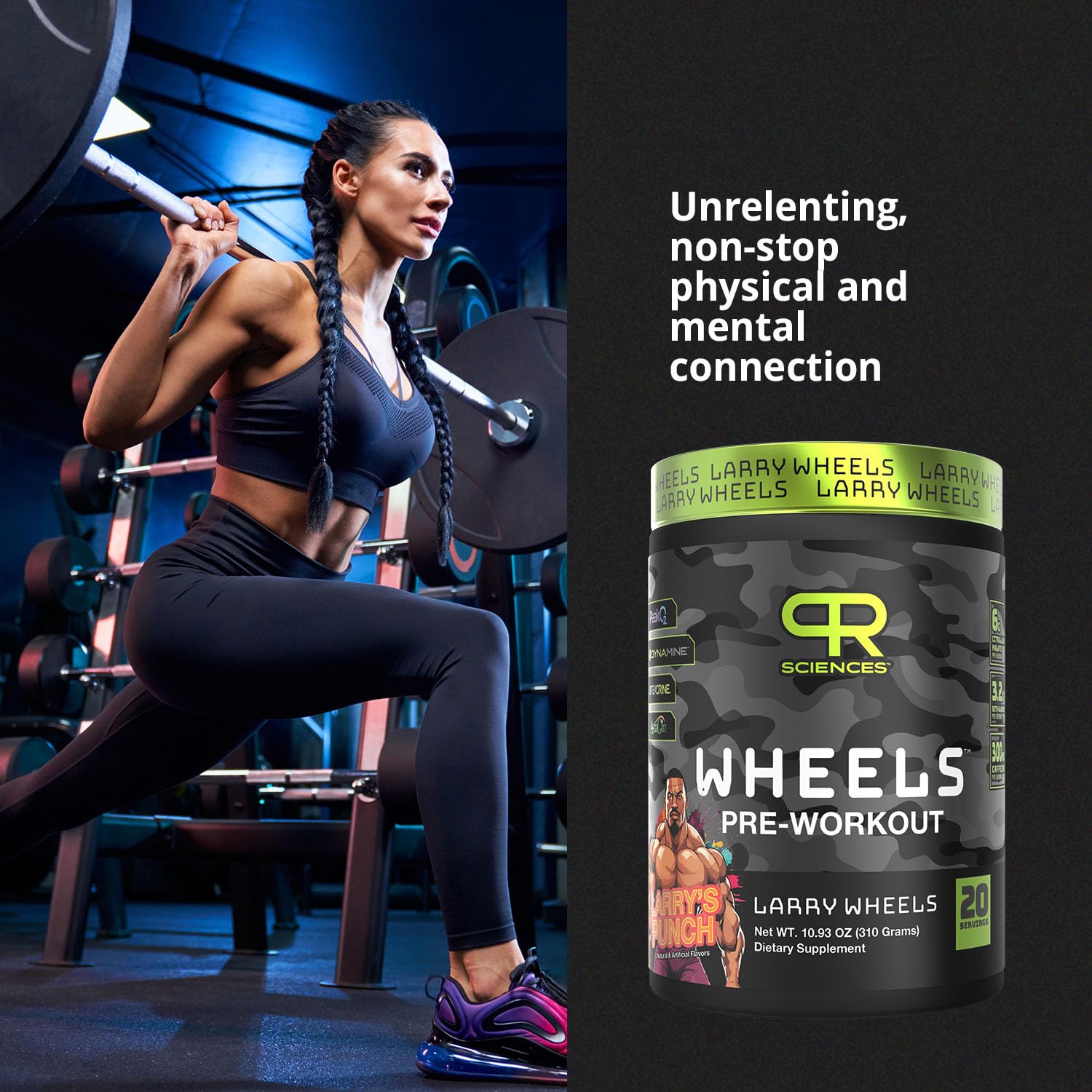 Larry Wheels' PR Preworkout - Enhance Performance with 6g Citrulline, 3.2g Beta Alanine PR Sciences uk supplements
