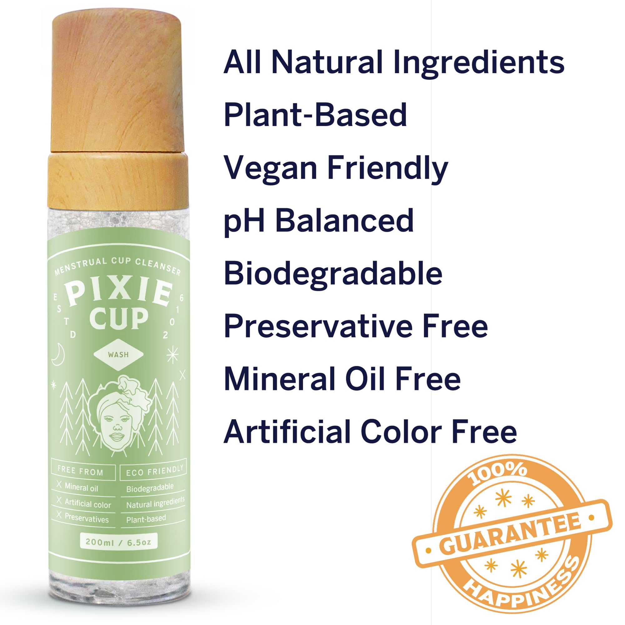 Pixie Menstrual Cup Cleaner Wash + Foaming Dispenser + More Wash in Bottle Than Any Other Brand Pixie Cup uk supplements