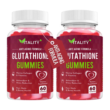 2 Pack Glutathione Gummies | with Marine Collagen | 1050mg per Serving | Antioxidant Support Sunshyne uk supplements