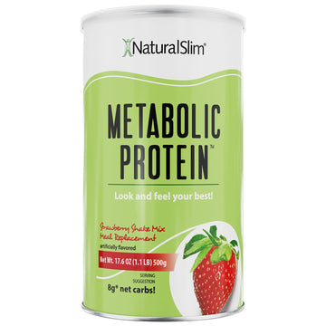 NaturalSlim Metabolic Whey Protein Powder Strawberry – Low Carb, Meal Replacement NaturalSlim uk supplements