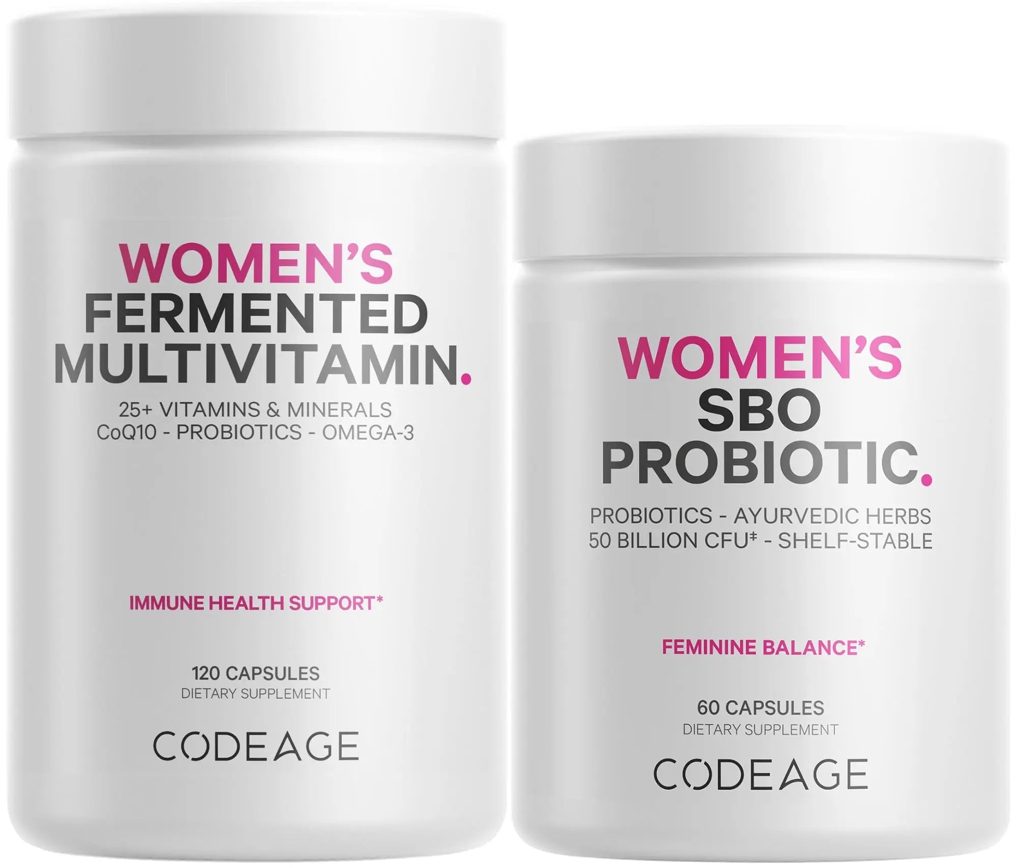 Codeage Women’s Multivitamin Bundle: Women’s Formula & Women’s Probiotic Daily Vitamins Codeage uk supplements