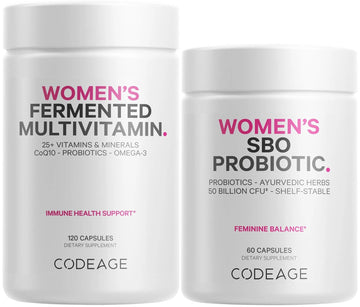 Codeage Women’s Multivitamin Bundle: Women’s Formula & Women’s Probiotic Daily Vitamins Codeage uk supplements