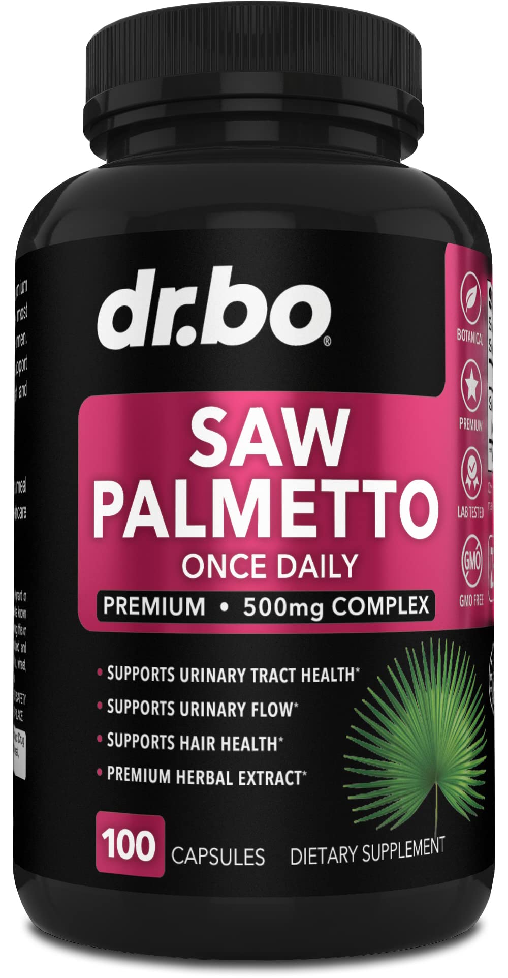 Saw Palmetto for Women Hair Loss - DHT Blocker for Women Hair Growth Plus Bladder DR. BO uk supplements