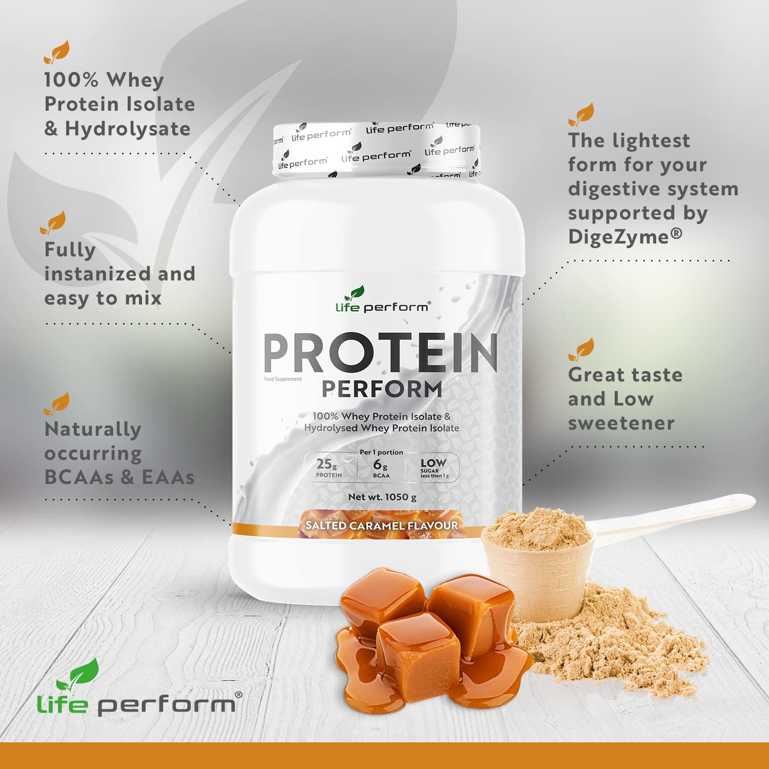 Protein Perform Whey Isolate & Hydrolysate Powder | Naturally Occurring Glutamine and Amino Acids Life Perform uk supplements
