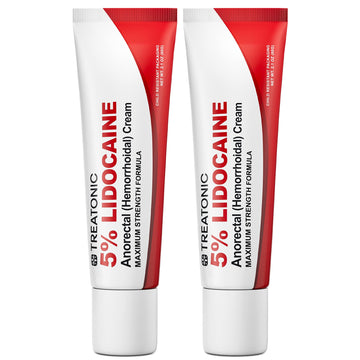 Treatonic 5% Lidocaine Numbing Cream: Lidocaine Cream for Pain Relief, Itching, Burning, Soreness, Hemorrhoid - Maximum Strength Topical Numb Cream - Fast Acting & Long Lasting Numbing Cream - 4.2 oz Treatonic uk supplements