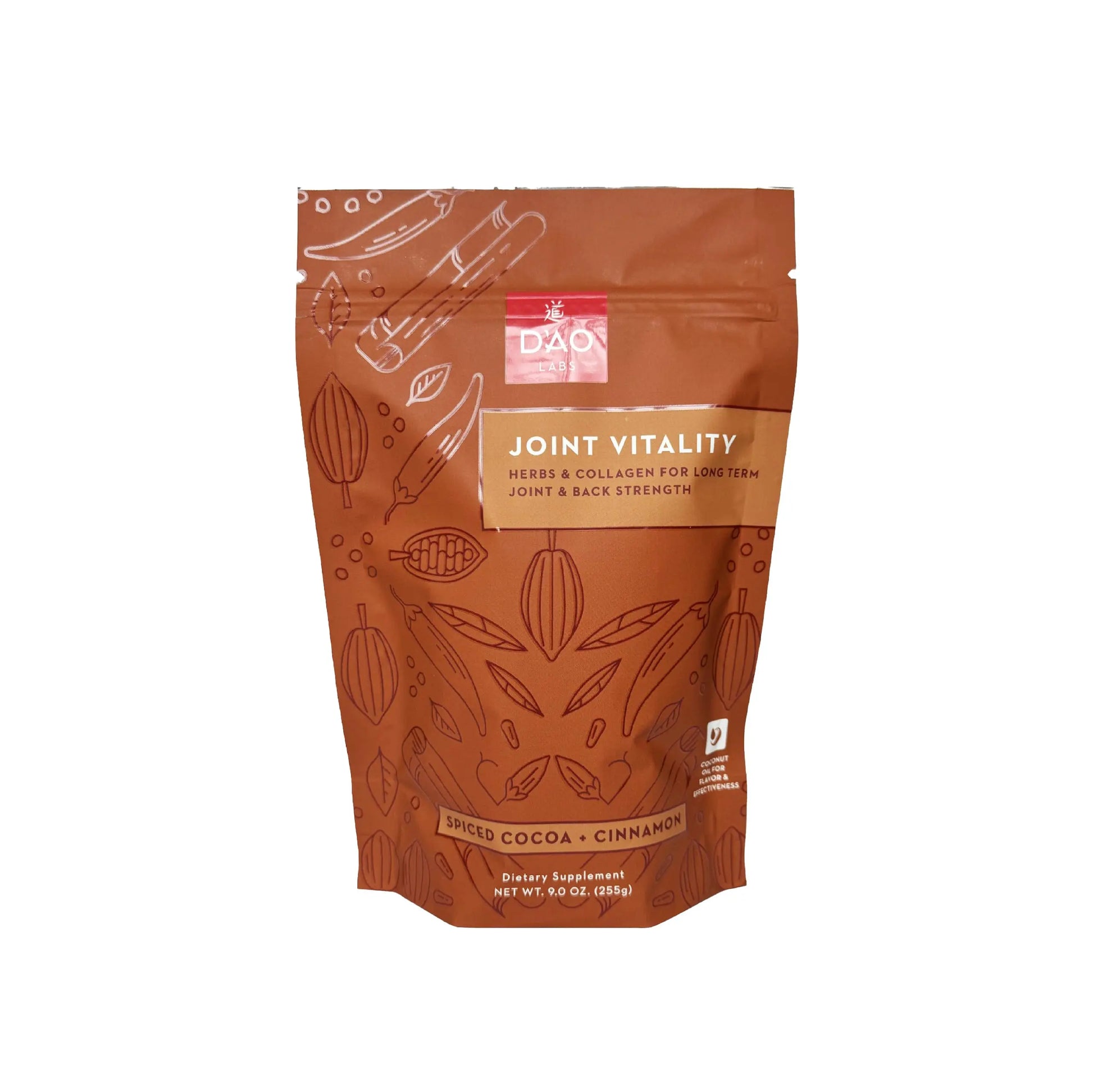 D'AO Labs Joint Vitality Powder - Joint Support - Du Huo Ji Shen Tang Traditional Chinese Herbal - Increased Mobility & Flexibility - Spiced Cocoa & Cinnamon Flavor - 15 Servings DAO Labs uk supplements