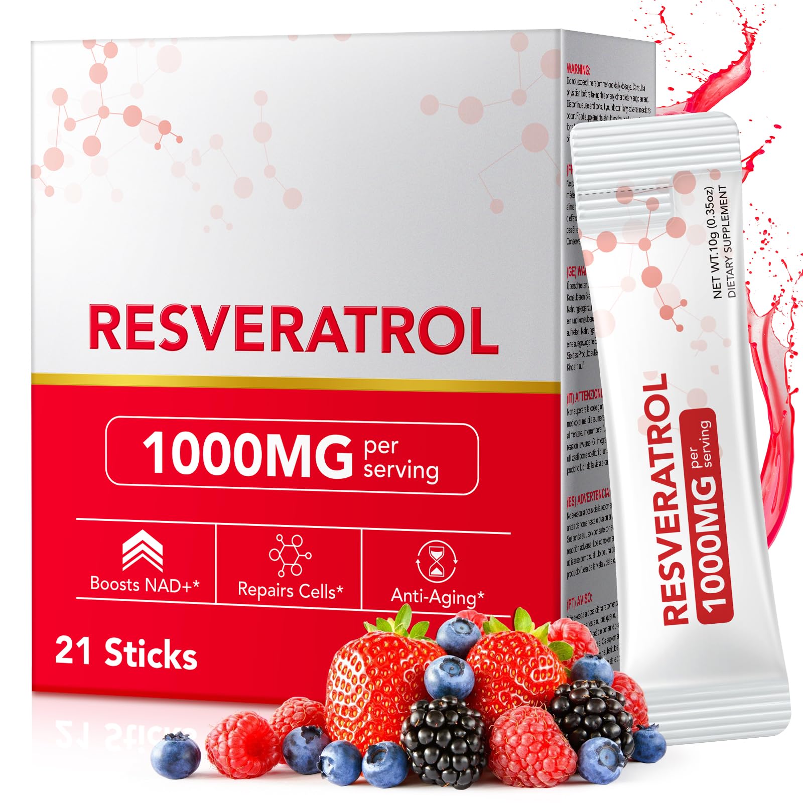 KITNOBLIS NAD+ Supplement for Women 1000mg - High Potency Cellular Energy Booster with PQQ, Resveratrol - Health, Anti-Aging Support （21pcs） KITNOBLIS uk supplements