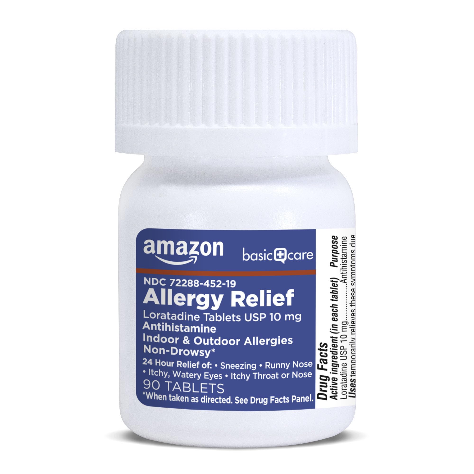 Amazon Basic Care Allergy Relief Loratadine Tablets 10 mg, 90 Count Amazon Basic Care uk supplements