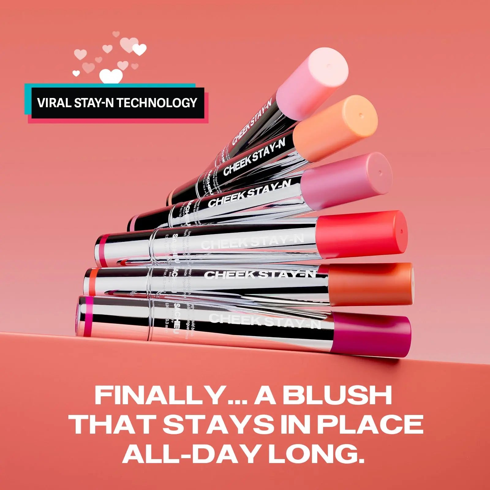 Sacheu Cheek STAY-N Liquid Blush for Cheeks — High Pigment, Buildable, Lightweight Cream Blush for Dewy & Radiant Flushed Cheeks — Long-lasting & Cruelty Free, I'm Guilty Sacheu uk supplements