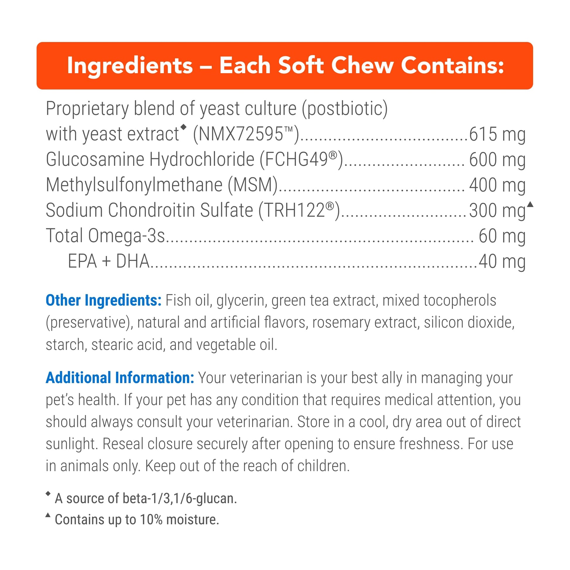 Nutramax Cosequin Joint Health Supplement with Multifunctional Support for Dogs, Soft Chews with Glucosamine, Chondroitin, Omega-3s, and Postbiotics, 90 Count Nutramax Laboratories uk supplements