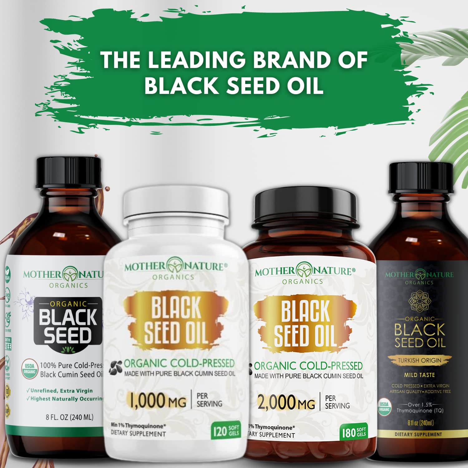 Black Seed Oil Capsules - 120 Count (Organic, Non-GMO Liquid) Premium Cold Pressed Mother Nature Organics Superfoods For Organic Living uk supplements
