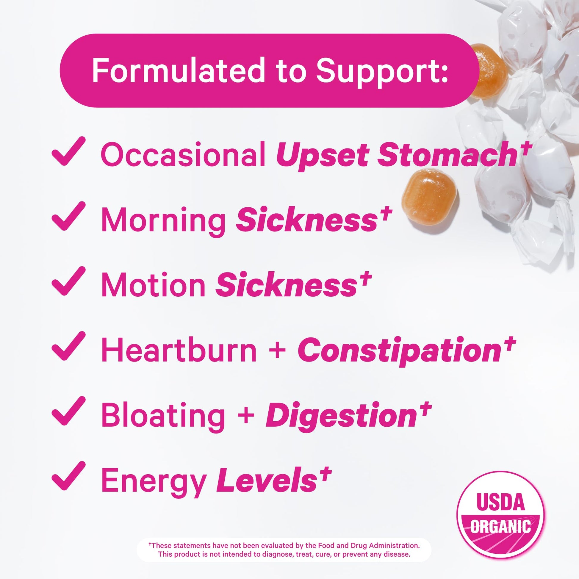 Pink Stork Mood and Stomach Relief Bundle - Magnesium Glycinate and Organic Peppermint Sweets for Morning Sickness and Motion Sickness, Mood Support Pink Stork uk supplements