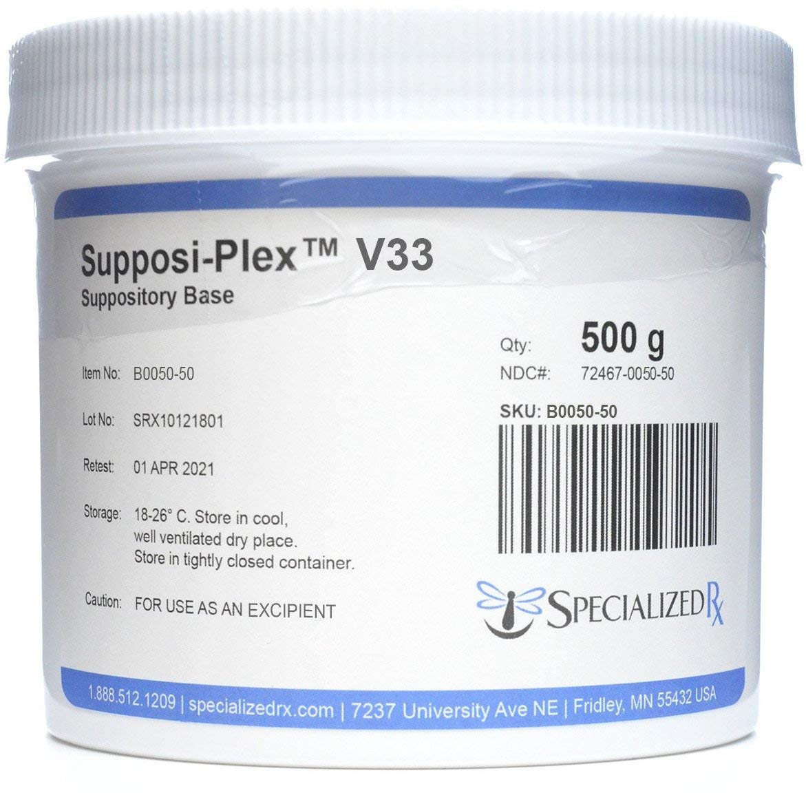 Supposi-Plex™ V33 Suppository Base (500g) SpecializedRx uk supplements