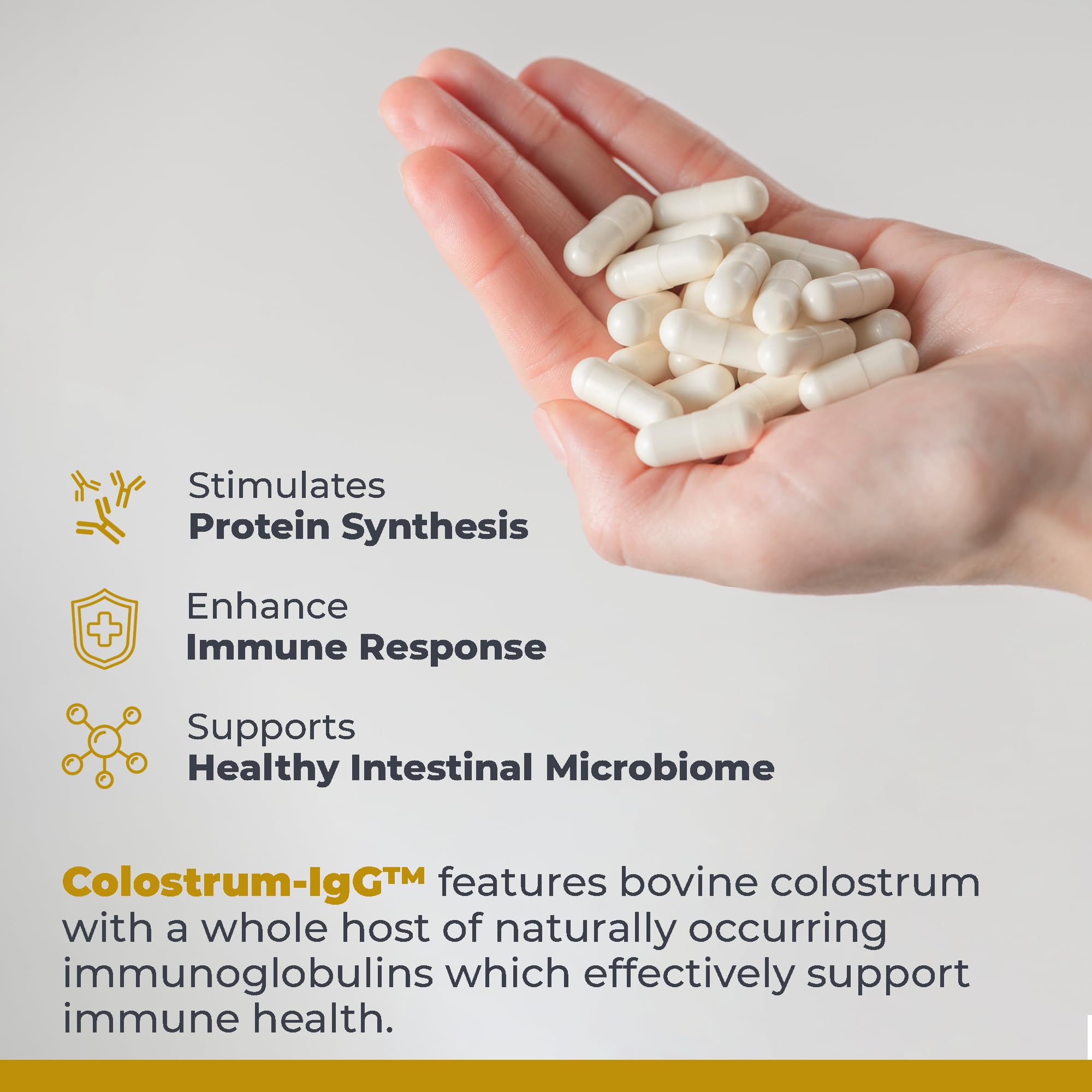 Premier Research Labs Colostrum-IgG - Colostrum Supplement, Bovine Colostrum for Humans, Cow Colostrum for Immune Health, Superfood with Lactoferrin, Amino Acids, Nucleotides - 60 Capsules Premier Research Labs uk supplements