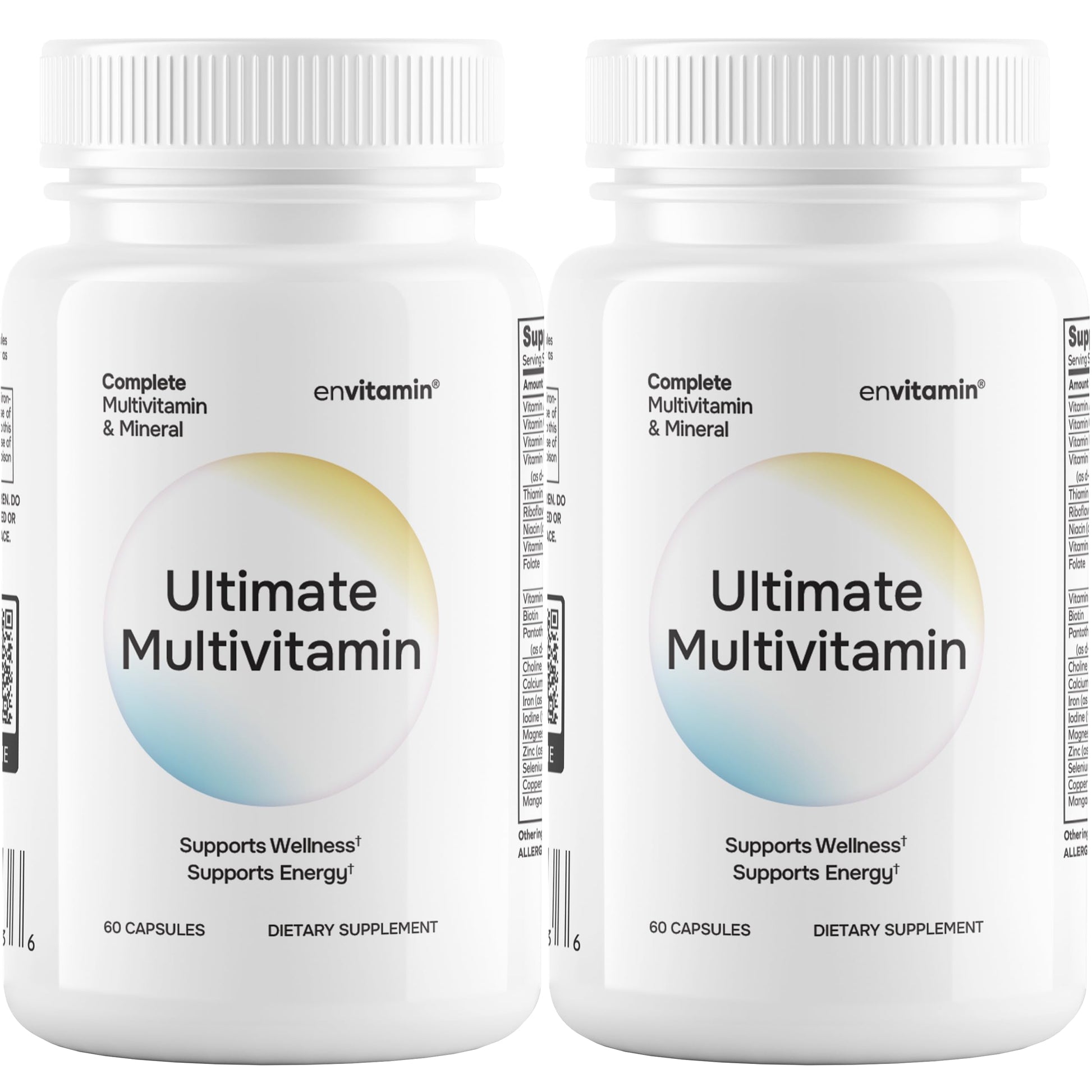 envitamin Ultimate Multivitamin Multimineral and Superfood with 42 Fruit and Vegetable Blend, 60 Count (Ultimate 2 Pack) envitamin uk supplements