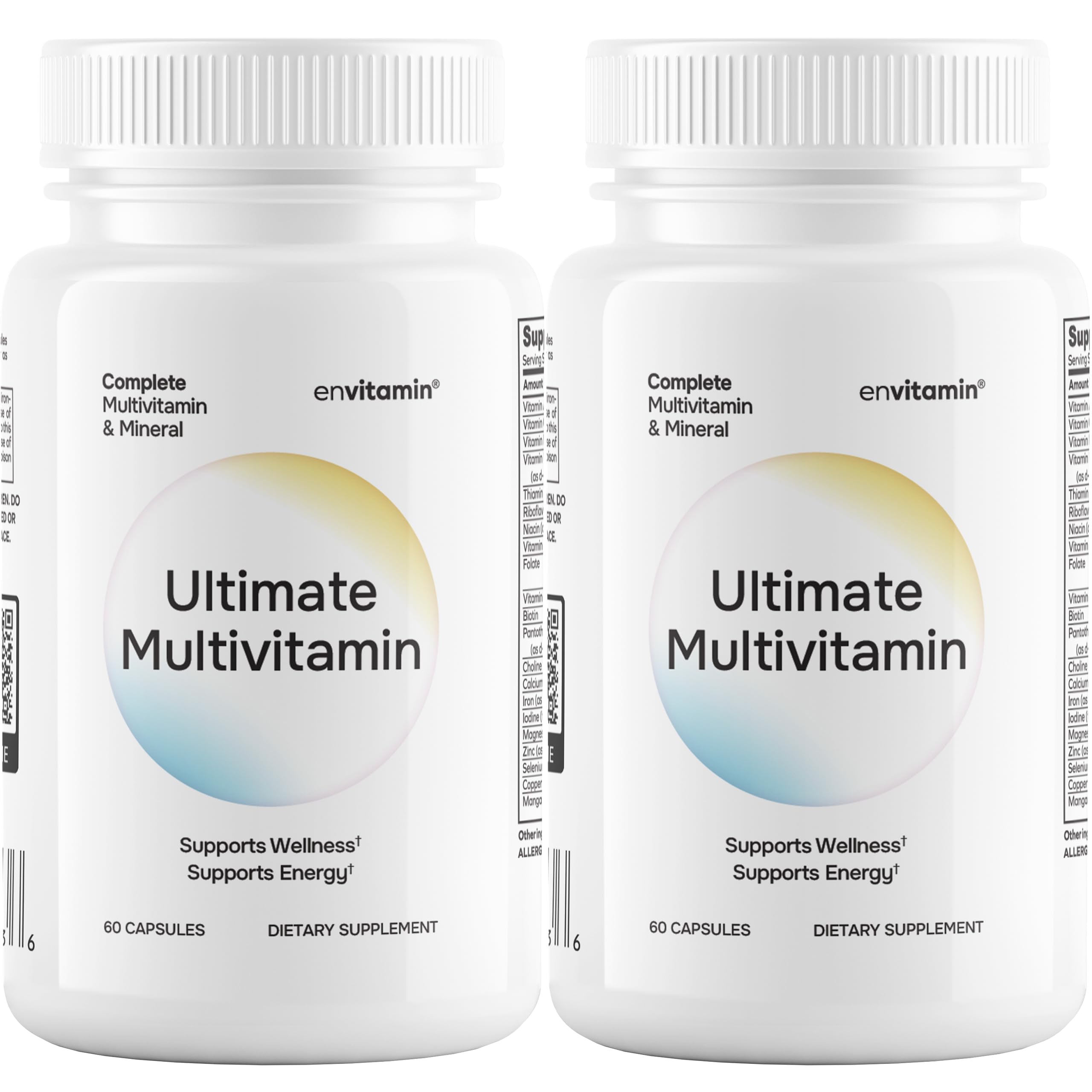 envitamin Ultimate Multivitamin Multimineral and Superfood with 42 Fruit and Vegetable Blend, 60 Count (Ultimate 2 Pack) envitamin uk supplements