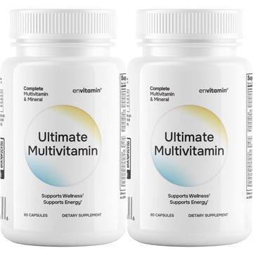 envitamin Ultimate Multivitamin Multimineral and Superfood with 42 Fruit and Vegetable Blend, 60 Count (Ultimate 2 Pack) envitamin uk supplements