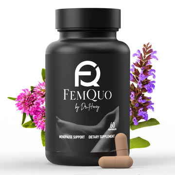 FemQuo by Dr. Honey Menopause & Perimenopause Support for Women Non Hormonal OBGYN Formulated with Rhapontic Rhubarb Red Clover Hops &Sage to Help Hot Flashes Night Sweats Sleep and Mood 60 Capsules FemQuo by Dr. Honey uk supplements