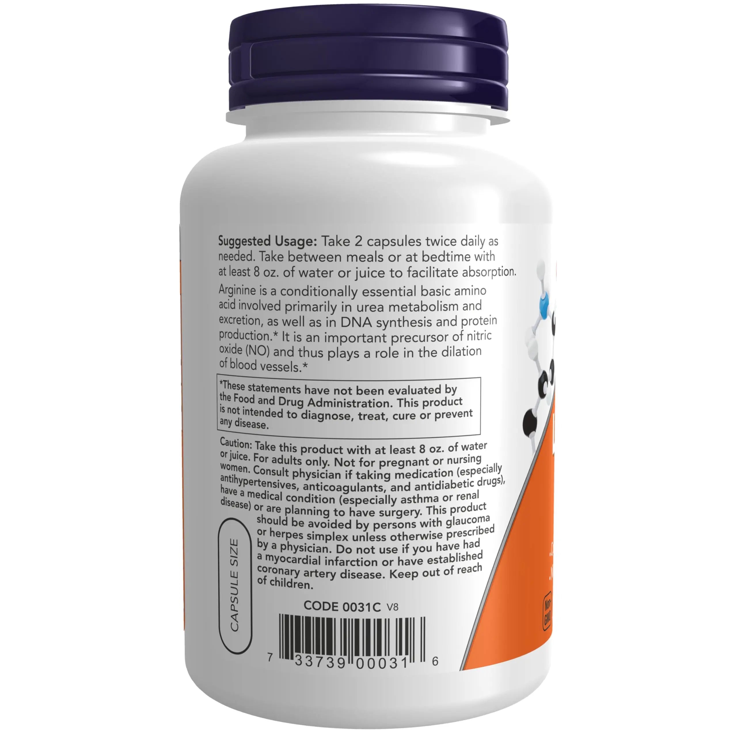 NOW Foods Supplements, L-Arginine 500 mg, Nitric Oxide Precursor*, Amino Acid, 250 Veg Capsules NOW Foods uk supplements