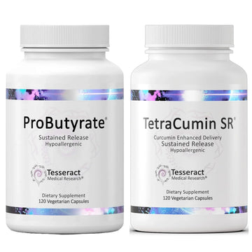 Tesseract Medical Research ProButyrate Gut Health Supplement, Butyric Acid Complex & TetraCumin SR Joint Support Supplement, Sustained Release Tesseract Medical Research uk supplements