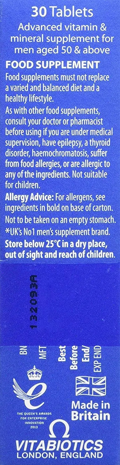 Wellman 4 X 50+ 30 Tablets Wellman uk supplements