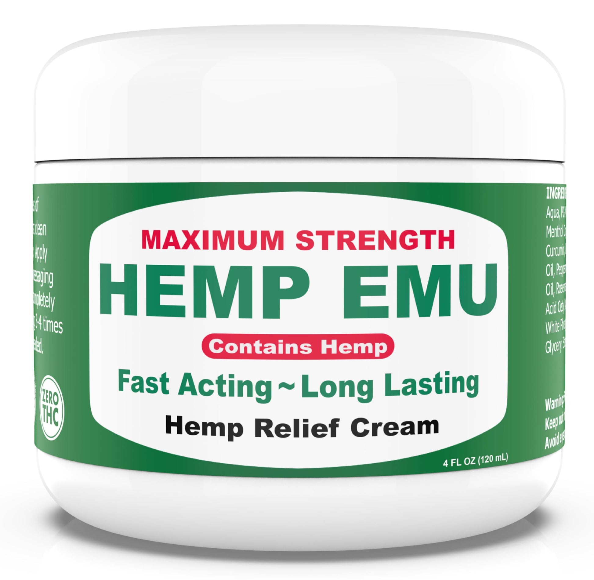 Hemp Emu Hemp Cream – 4oz Cream Hemp Emu uk supplements