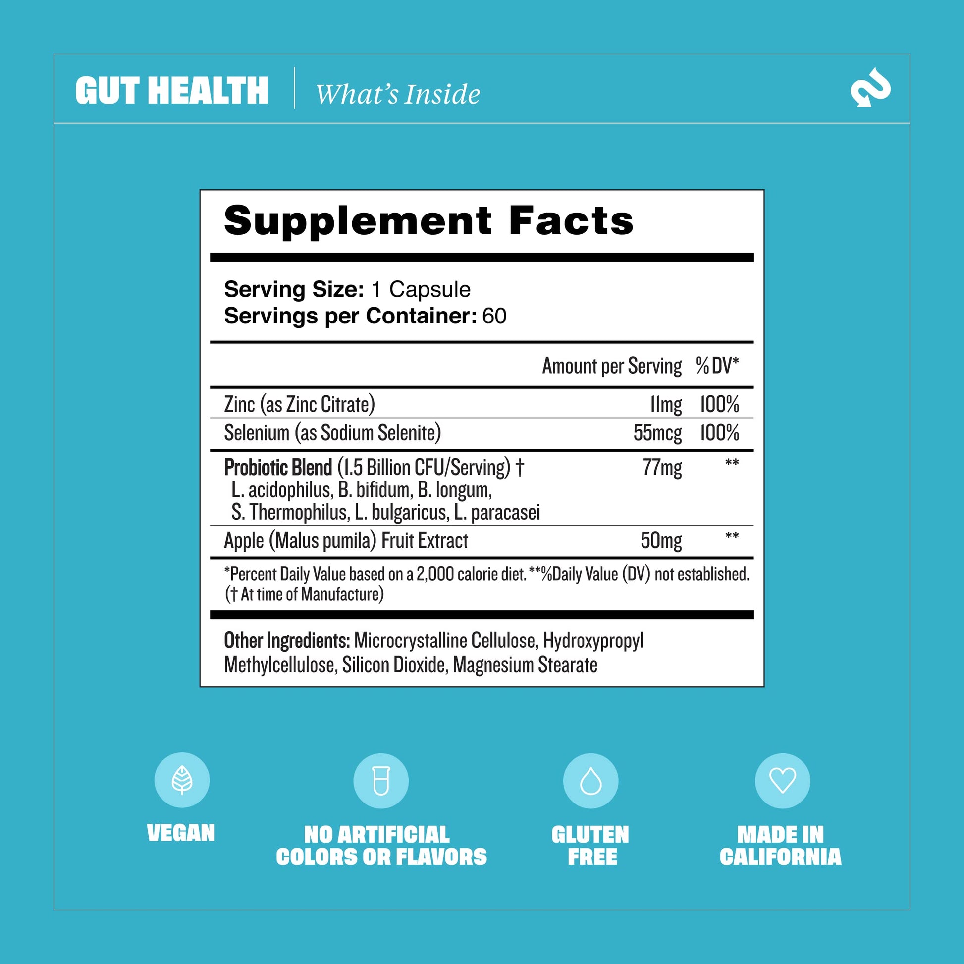Health By Habit Gut Health Supplement (60 Capsules) - Contains 1.5 Billion probiotic Health By Habit uk supplements
