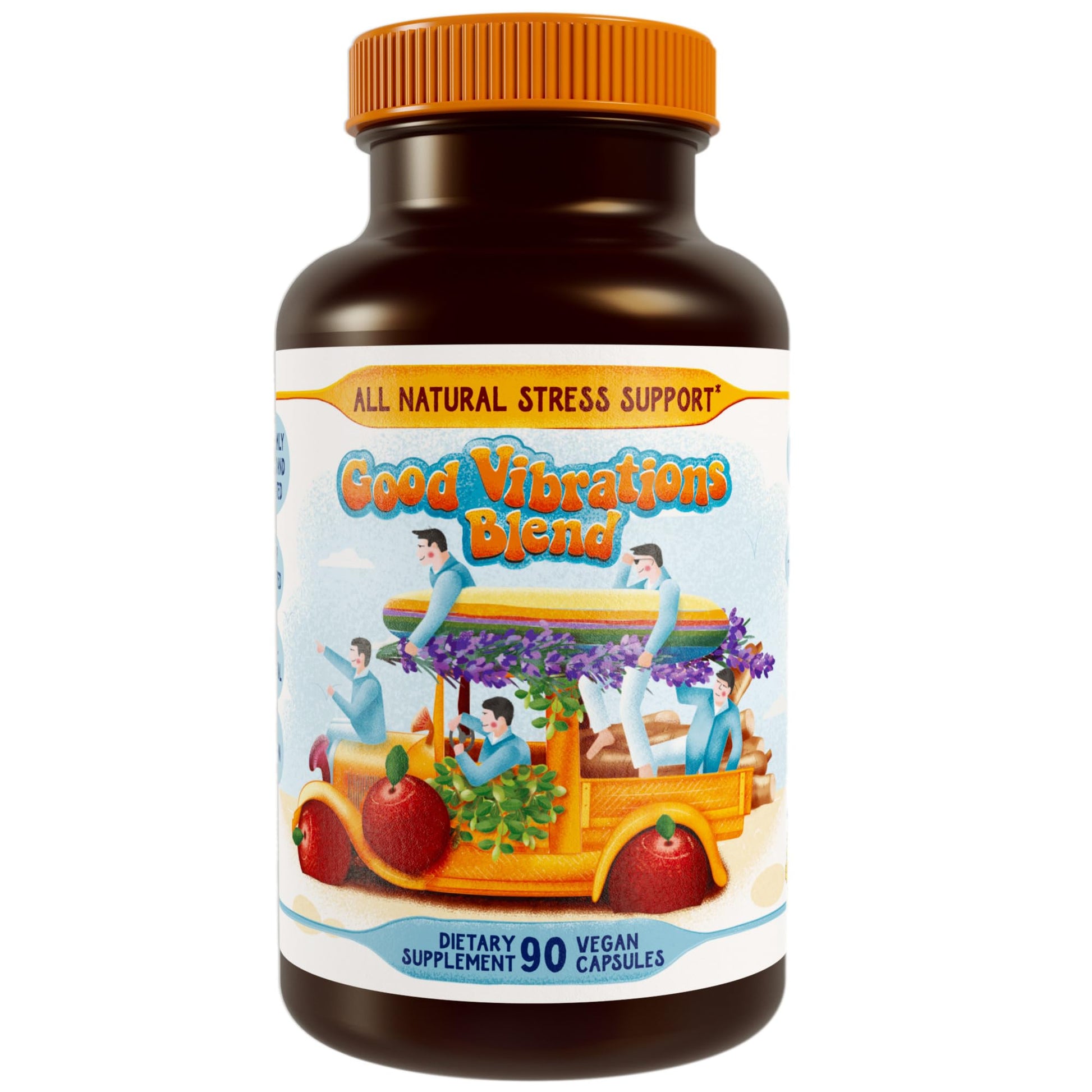 Hippie Farms Stress, Mood, Energy Support - Ashwagandha Root, Lion's Mane & More - Good Vibrations Blend Hippie Farms uk supplements