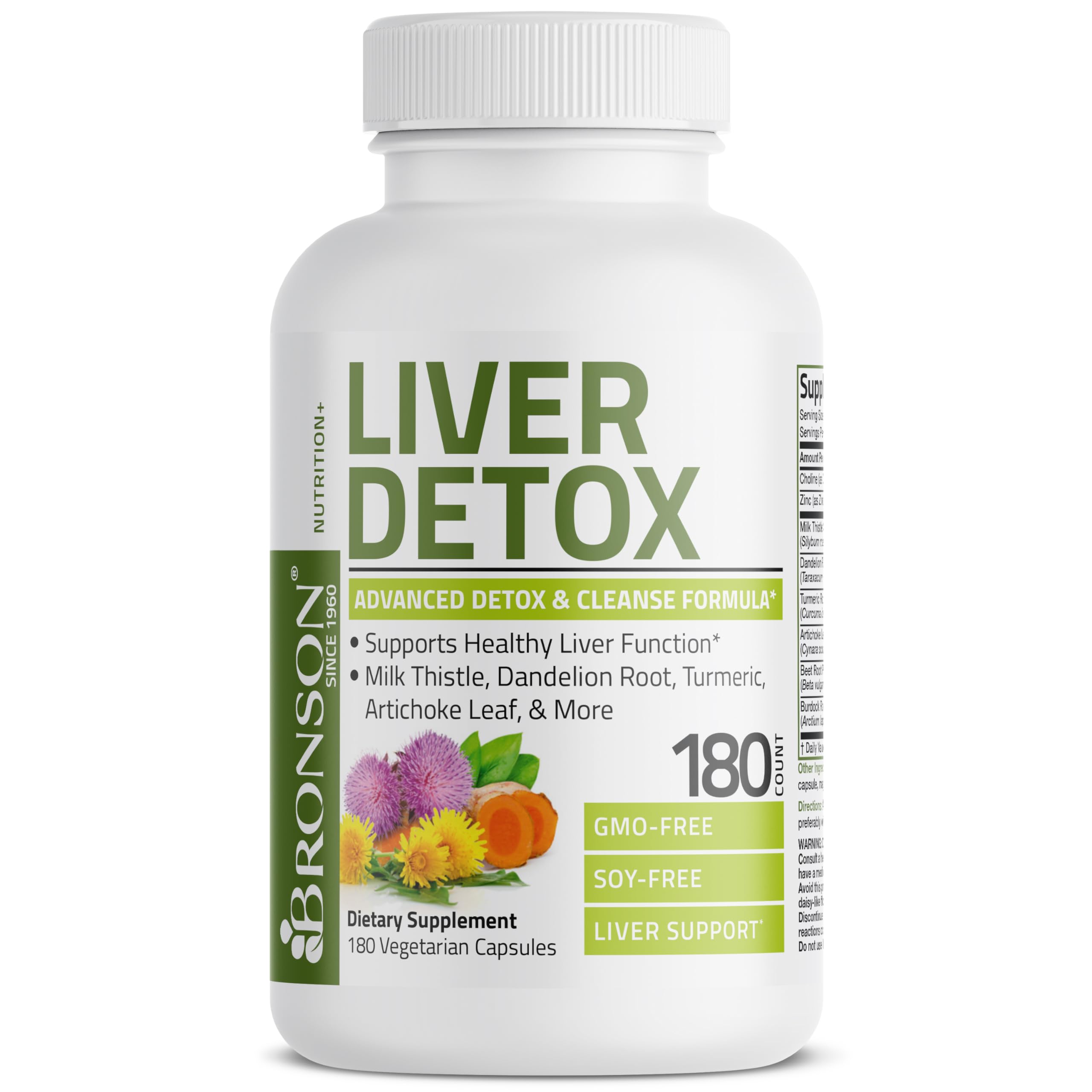 Bronson Liver Detox Advanced Detox & Cleansing Formula Supports Health Liver Function Bronson uk supplements